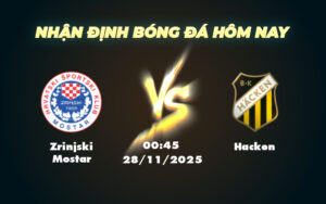 zrinjski mostar hacken 28 11 europa conference league