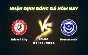 bristol city portsmouth 01 01 hang nhat anh