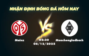 mainz monchengladbach 06 12 bundesliga