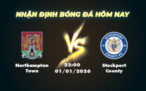 northampton town stockport county 01 01 hang 3 anh