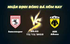 samsunspor aek athens 12 12 europa conference league
