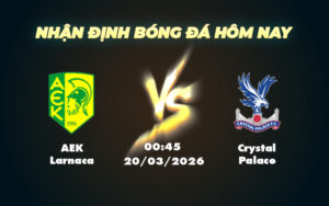 aek larnaca crystal palace 20 03 europa conference league