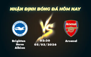 brighton hove albion arsenal 05 03 ngoai hang anh
