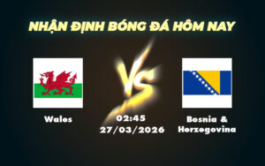 wales bosnia herzegovina 27 03 vong loai world cup khu vuc chau au