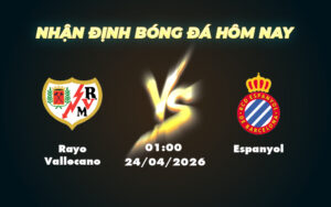 rayo vallecano espanyol 24 04 la liga