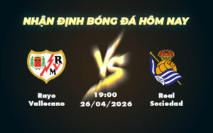 rayo vallecano real sociedad 26 04 la liga